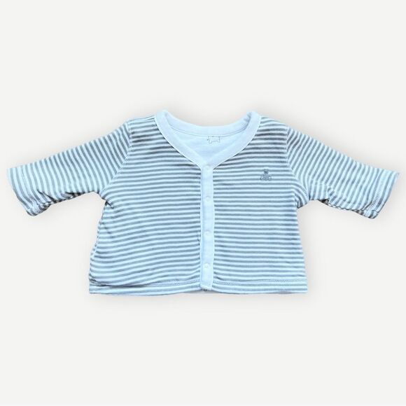 Baby Gap Reversible Long Sleeve Button Up Cotton Cardigan Sweater. 0-3 Months. - Picture 4 of 7